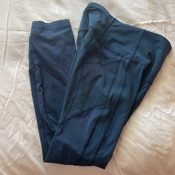 LULULEMON athletic leggings dark aqua blue - Picture 4 of 4